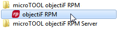 objectiF RPM über Windowskonsole starten
