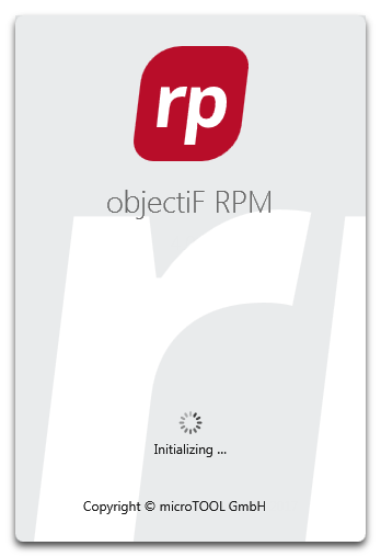objectiF RPM Splashscreen
