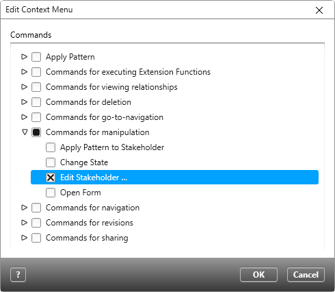 Dialog “Edit Context Menu” › microTOOL Hilfeseiten
