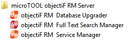 Programmgruppe microTOOL objectiF RM Server 