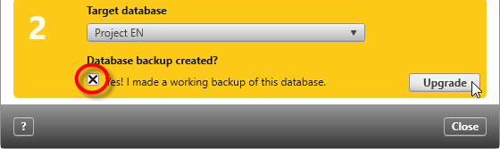 Checkbox Database Upgrader