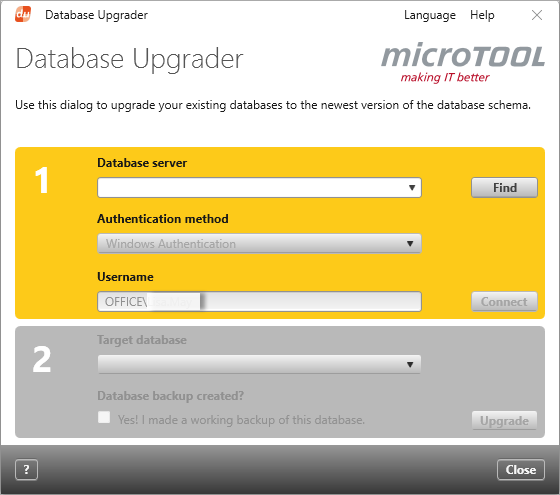 The Database Upgrader