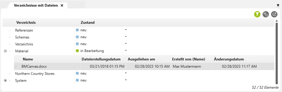 abfrage-verzeichnisse-mit-dateien Beipiel einer Abfrage Verzeichnisse mit Dateien mit aufgeklapptem Detail