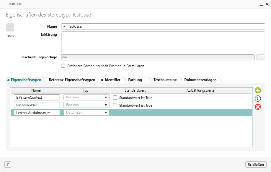 benutzerdefinierte Datumseigenschaft