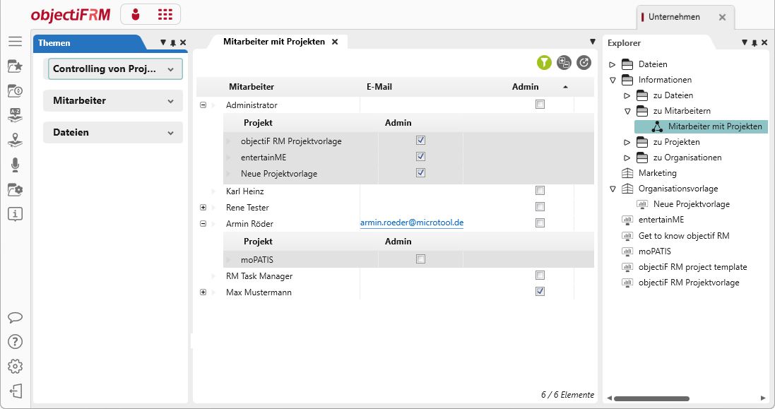 Oberfläche einer Organisation Oberfläche einer Organisation