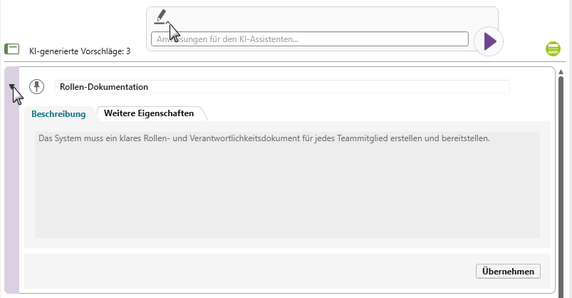 Vorschläge bearbeiten
