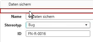 Einblendebereich für die Zuordnung von Labels Einblendebereich für die Zuordnung von Labels