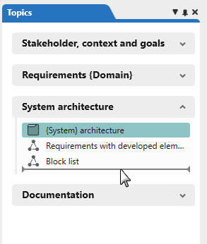Move topic content using drag and drop Move topic content using drag and drop