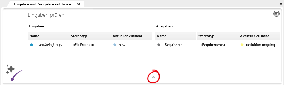 Eingaben und Ausgaben einer Aktivität Eingaben und Ausgaben einer Aktivität