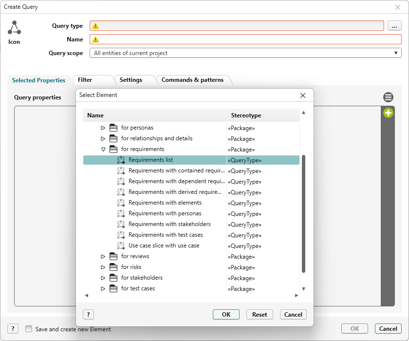 Create a Query - Select Query Type Create a Query - Select Query Type