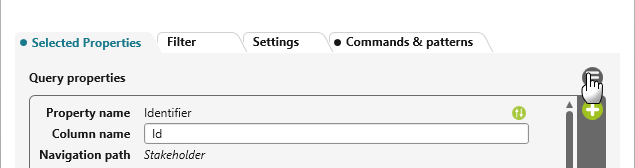 Click the Edit button in the configuration dialog of a query Click the Edit button in the configuration dialog of a query