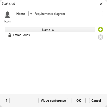 Create a chat with the creator